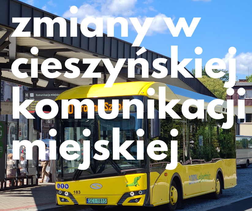 autobus miejski na dworcu w Cieszynie